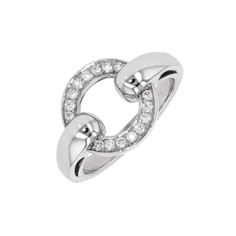 Bague diamants 0.16 carat or blanc 7.97g Comme neuf -  reconditionné disponible sur Gemme Les Bijoux